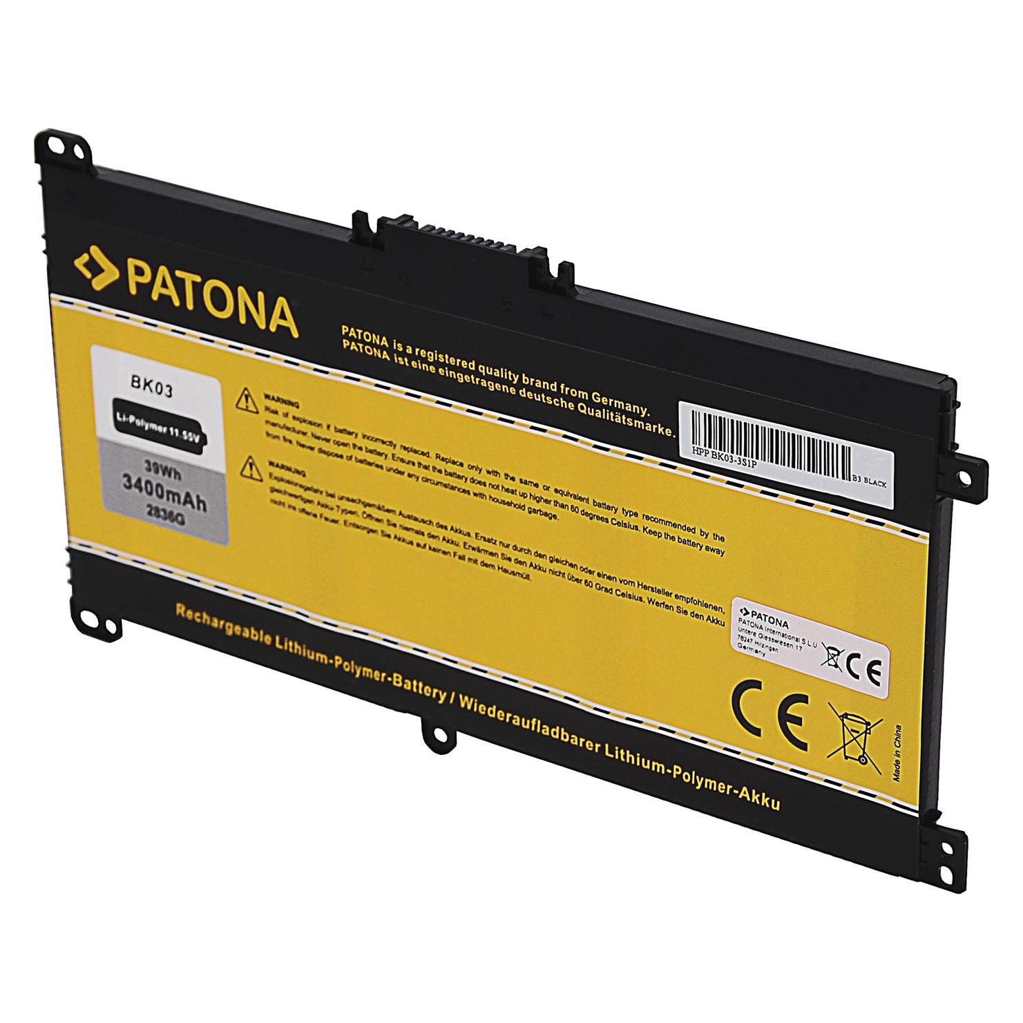 Patona Akku HP Pavilion X360 Serie BK03 (3 Zellen, 3400 mAh) (2836)