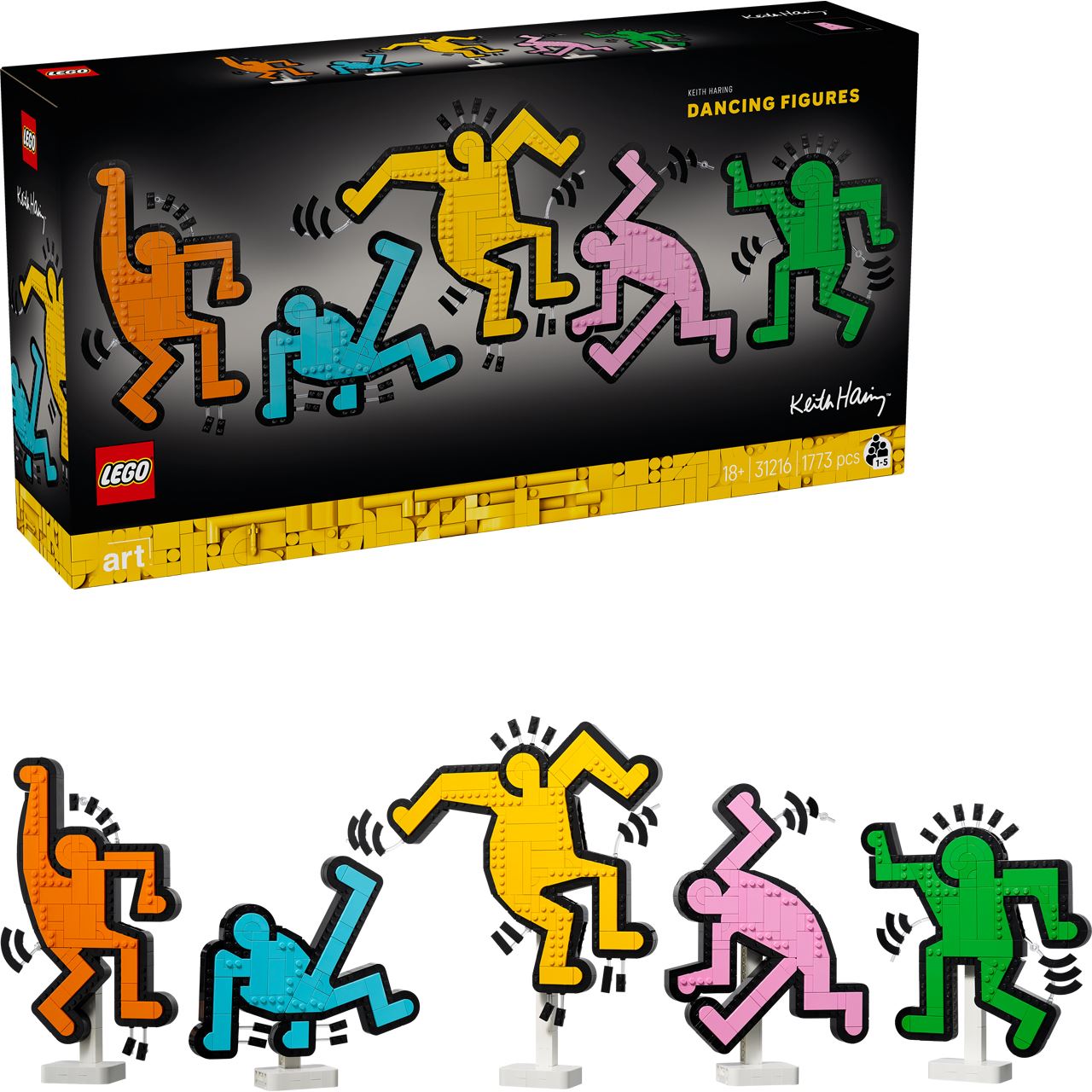 LEGO ART Keith Haring Tanzende Figuren