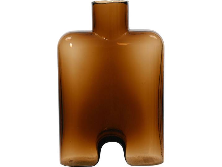 Vase Anouk - Farbe: amber - Material: Glas - 131