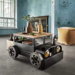 Faktorei Couchtisch Truck in Metall Vintage, ca.103x50x65cm