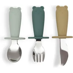 Jollein, Kindergeschirr + Kinderbesteck, Besteckset - Jade Shades