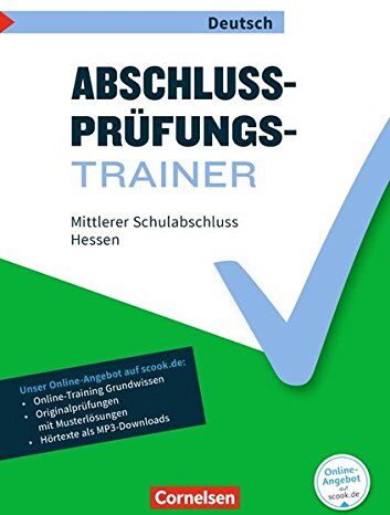 Hans-Joachim Gauggel - Abschlussprüfungstrainer Deutsch - Hessen / 10. Schuljahr - Mittlerer Schulabschluss: Arbeitsheft mit Lösungen und Online-Training Grundwissen. Mit Originalprüfungen und Lösungen - Preis vom 11.10.2026 03:10:56 h