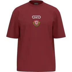 JAKO Unisex Dynamo Dresden T-Shirt Freizeit, Größe XL in Rot Rot