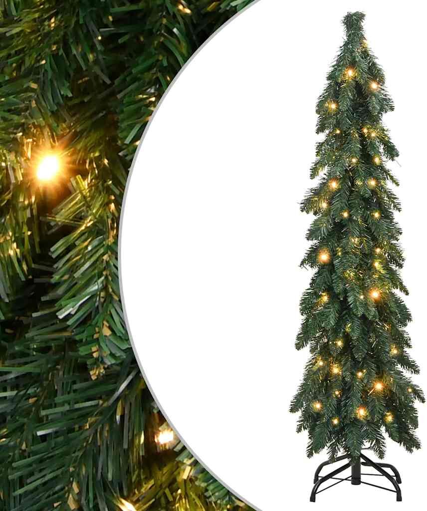 vidaXL Arbre de Noël artificiel pré-éclairé avec 60 LED 120 cm