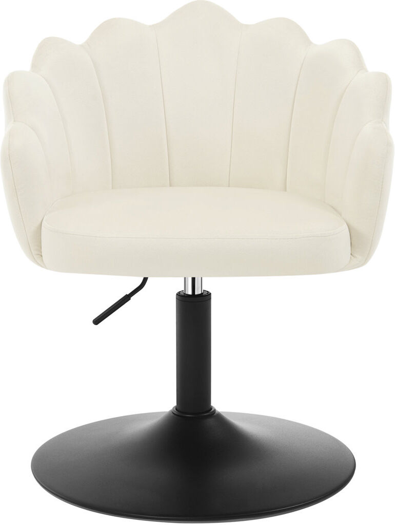 Fairmont Park Dressing Table Chair, Vanity Chair with Back, Boucle Velvet/Cream