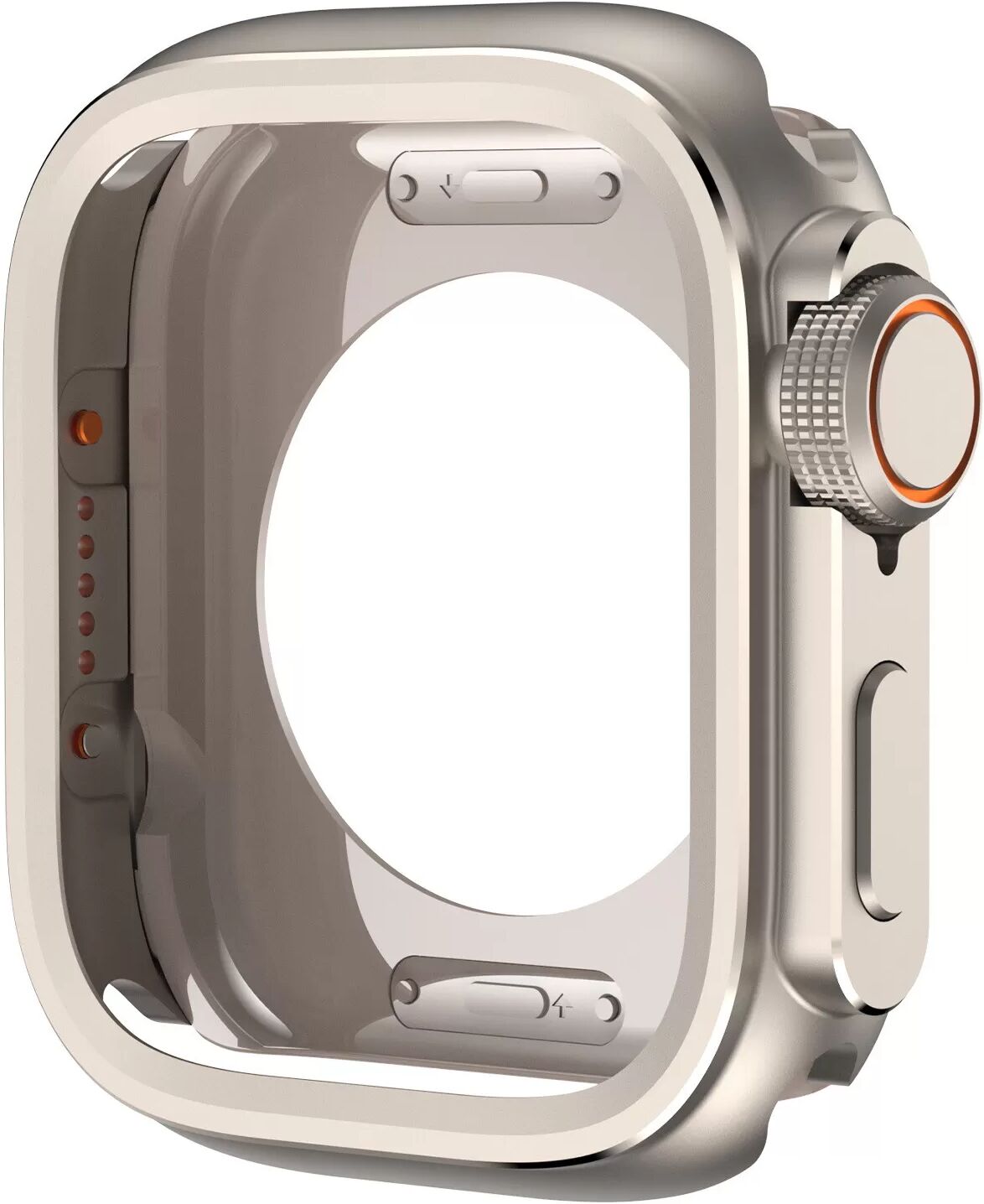 INF Robuste Metallhülle für Apple Watch Series 10 46mm Silber