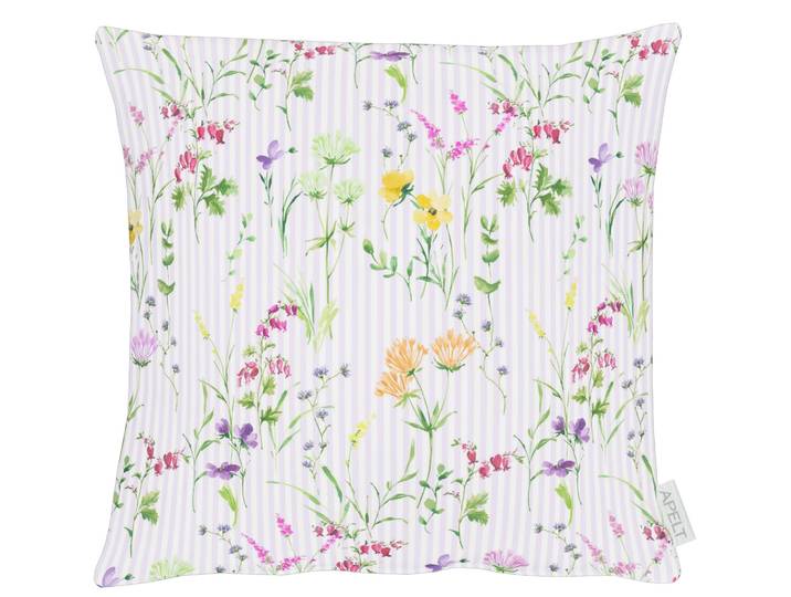 Dekokissen APELT 3105 , lila, bunt, bedruckt geblümt, B:40cm H:0,5cm L:40cm, Bezug: 75% Baumwolle, 25% Polyester, Dekokissen_Sitzkissen_Kissenhüllen, Dekokissen