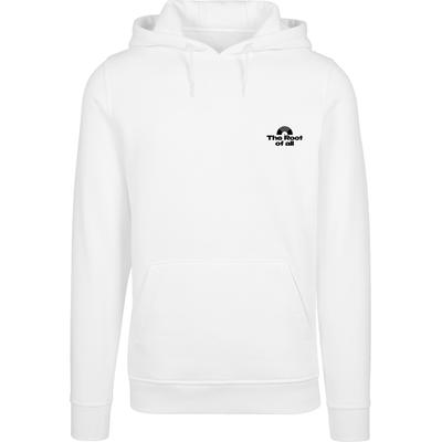 Kapuzenpullover MISTERTEE "MisterTee Root Of All Hoody", Herren, Gr. M, weiß, 65% Baumwolle, 35% Polyester, mehrfarbig, normal, ohne Ausschnitt, Pullover Kapuzenpullover
