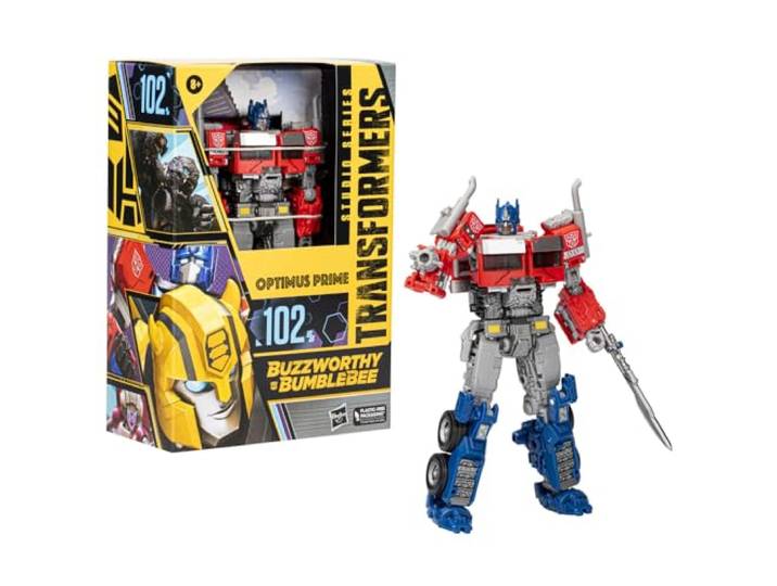 Hasbro Transformers: Rise of The Beasts Buzzworthy Bumblebee Studio Series 102BB Optimus Prime 16 cm