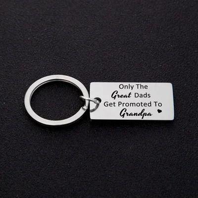 Grandparent Promotion Keychain Soon To Be Grandma And Grandpa Gift grandpa