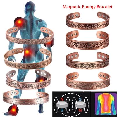 Magnetic Copper Energy Bracelet Vintage European Style Wellness Jewelry style 7