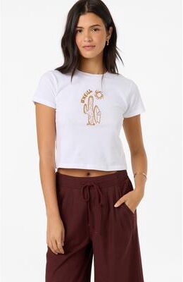 O'Neill s Desert Sun Fitted T-Shirt in White, Size Small