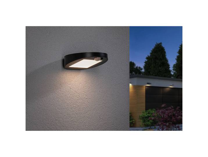 Solar-Wandleuchte Ryse 15 x 4 x 15cm Schwarz/Schwarz