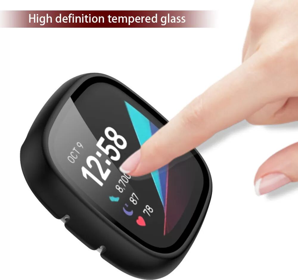 INF Schutzhülle für Fitbit Versa 3 & Sense Schwarz