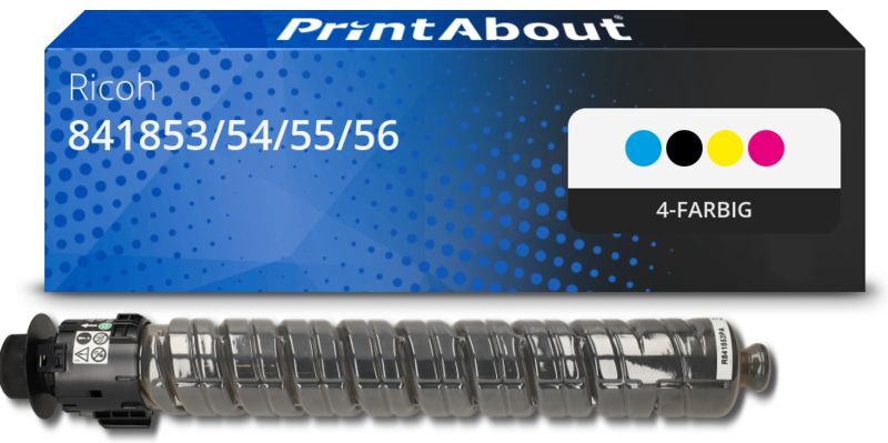 PrintAbout Toner kompatibel mit Ricoh 841853/54/55/56 (MP C6003) - 4-farbig - Multipack