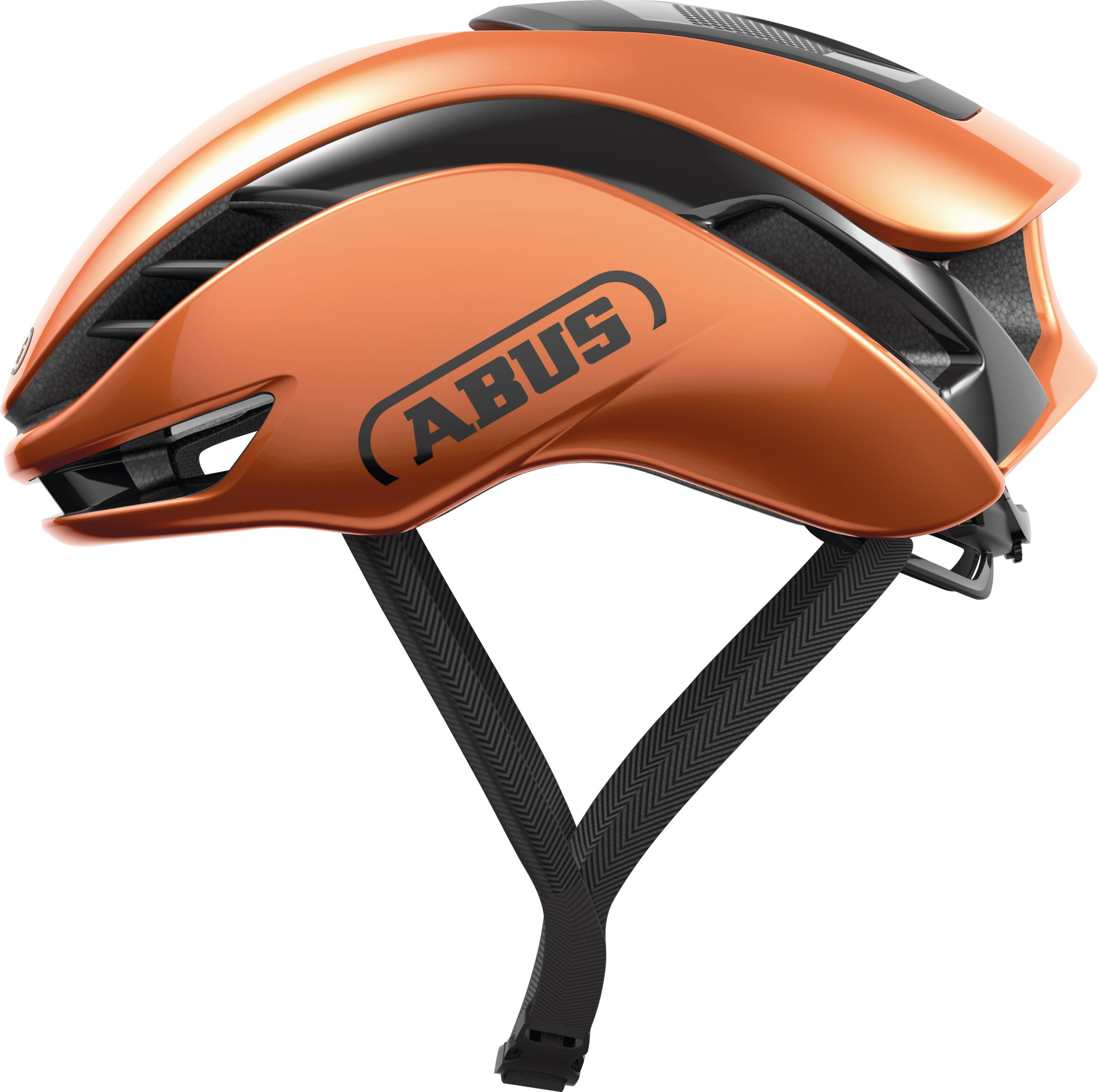 ABUS Rennradhelm GameChanger 2.0 - High Performance Aerohelm mit optimierter Aerodynamik und Belüftung - für Damen und Herren - Orange, Größe S (51-55 cm)