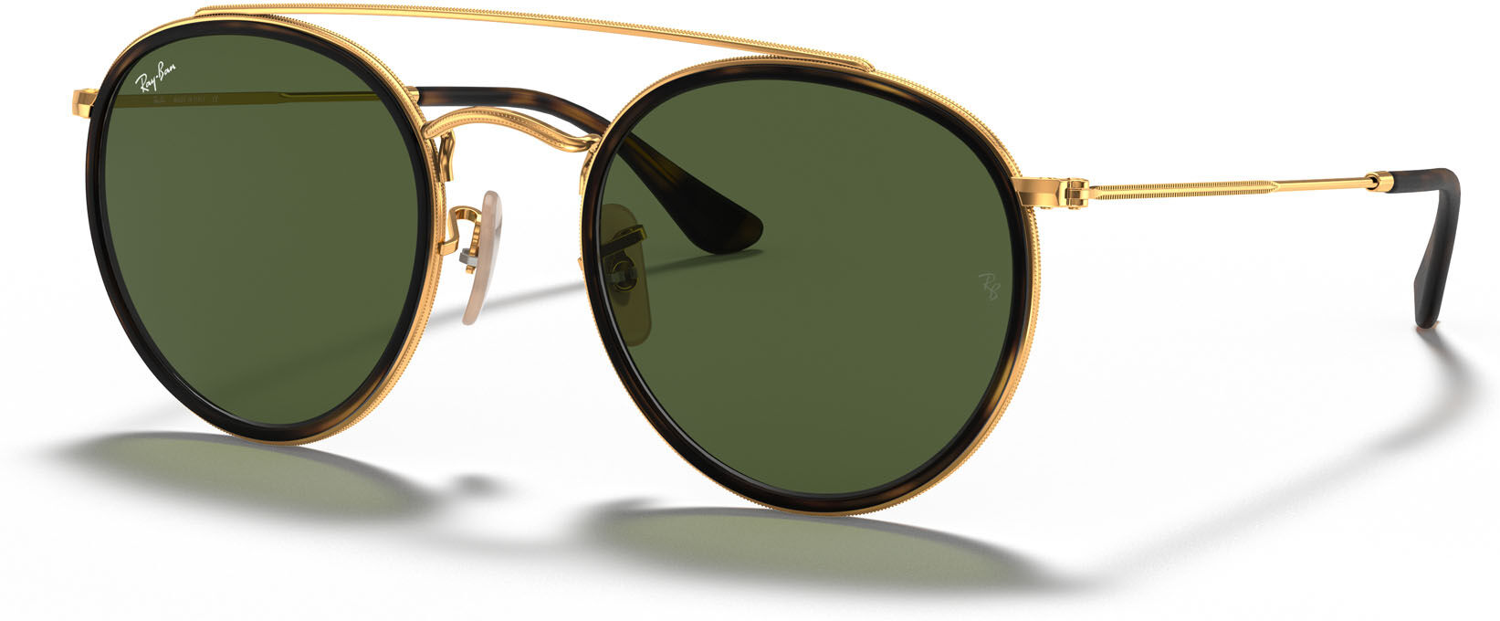 Ray Ban Lunettes de soleil Ray-Ban Round Double Bridge RB 3647N (001) Femme