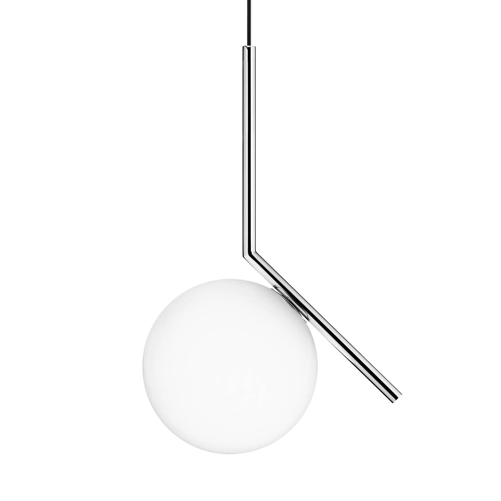 Flos IC S1 hanglamp - Chroom - Glas - Bolvormig designontwerp