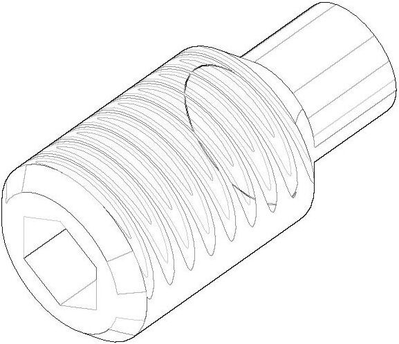 Dornbracht Gewindestift M4 x 8 DIN 915 09311114190 10x10x5