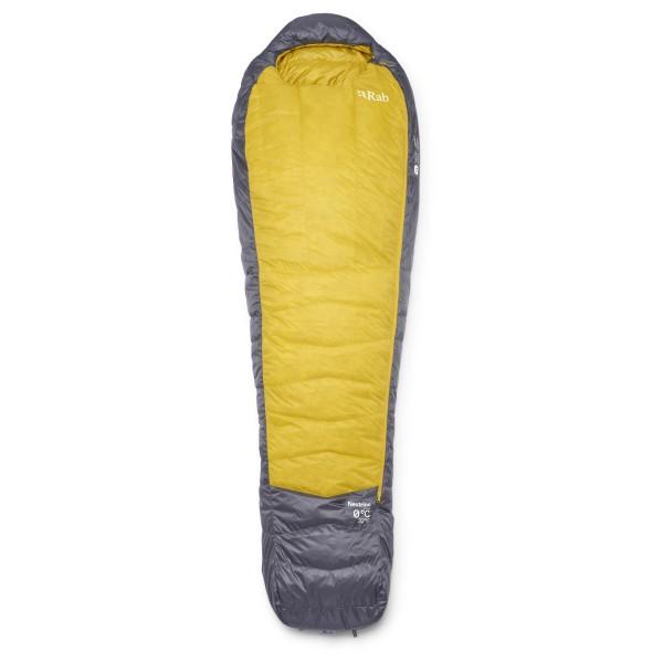 Rab - Neutrino 0C / 32F - Daunenschlafsack Gr Long - Body Size: 200 cm Zip: Left Graphene / Dark Pollen