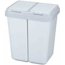 Alpfa Duo Bin Abfalltrennsystem, Abfalleimer, Weiss, Grau