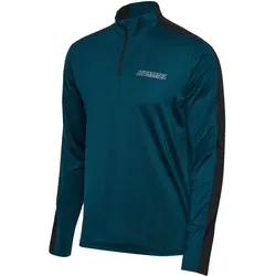 hummel, Herren, Laufjacke, Hmlte Strength Pl Half Zip (L), Blau, Grau, L