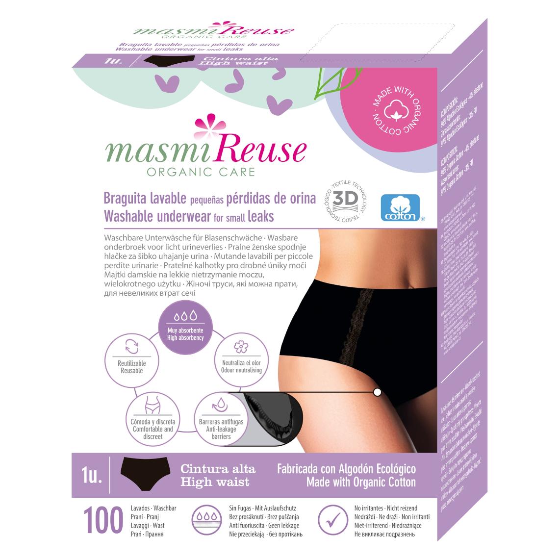 Masmi Bio Inkontinenz Maxislip Schwarz Grösse: XL - Reuse (1x, XL) (53487742)