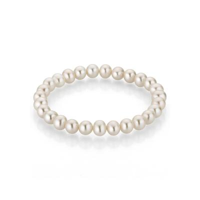Perlenarmband FIRETTI "Schmuck Geschenk Armschmuck Armkette Perle", weiß, Armbänder, Damen, 21cm, Perlen, Perlenarmband, mit Süßwasserzuchtperle