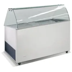 CombiSteel Speiseeisvitrine Eistheke Eisvitrine Eistruhe Verkaufstheke -24/-14°C 454L