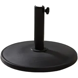 HC Garten & Freizeit Schirmständer aus PE & Zement, Ø 45 cm - schwarz