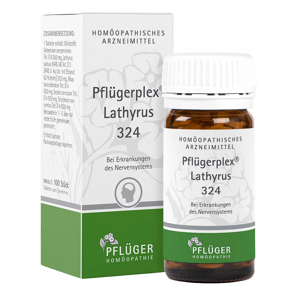 Homöopathisches Laboratorium Alexander Pflüger Gmb Pflügerplex Lathyrus 324 Tabletten 03424019