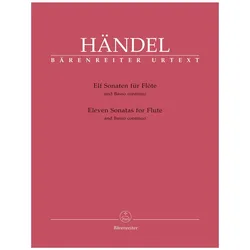 Elf Sonaten für Flöte und Basso continuo, Fachbücher von Georg Friedrich Händel