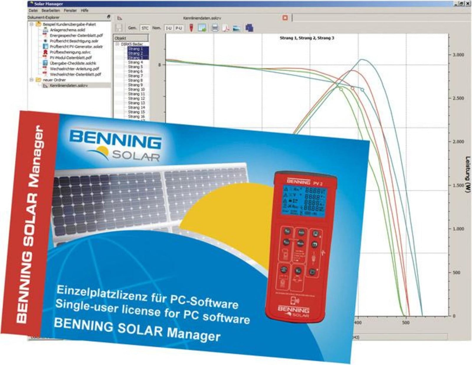 Benning SOLAR Manager PC-software 4014651504233