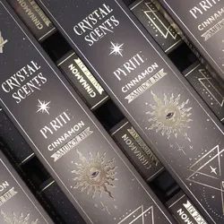 Pyrite Crystal Scents Smudge Incense - Cinnamon