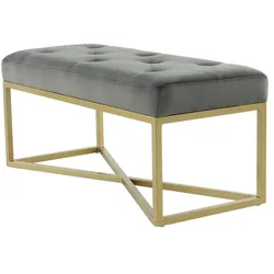 Kayoom Sitzbank Kristy 100 Grau / Gold