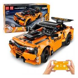Lean Toys Klocki Konstrukcyjne Samochód Zdalnie Sterowany RC Pomarańczowy 545 el. (31230)