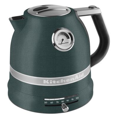 KITCHENAID Wasserkocher "5KEK1522EPP Pebbled Palm", grün (pebbled palm), B:26,3cm H:21,8cm T:21cm, Wasserkocher