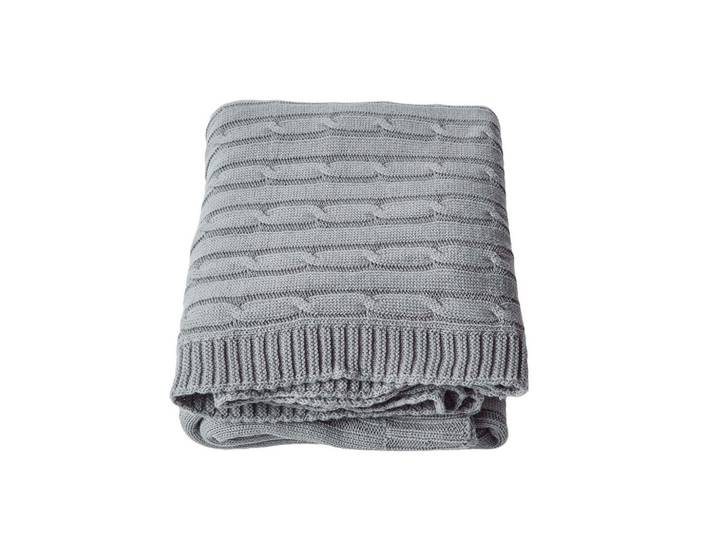 STRICKDECKE 150/200 cm, Baumwolle mit Rautenmuster
