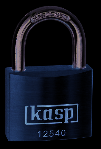 KASP K12550A3 Vorhängeschloss 50mm gleichschließend Goldgelb Schlüsselschloss