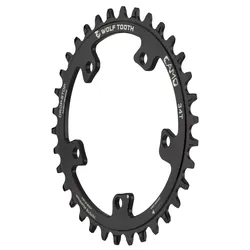 Wolf Tooth CAMO Round Kettenblatt 34 Zähne Drop-Stop B Schwarz