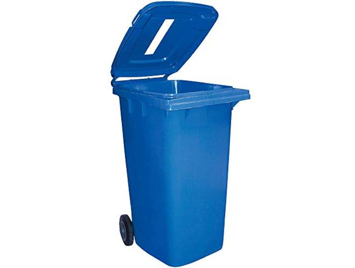 BRB 240 Liter Mülltonne mit Einwurfschlitz, BxTxH 580x740x1070 mm, blau