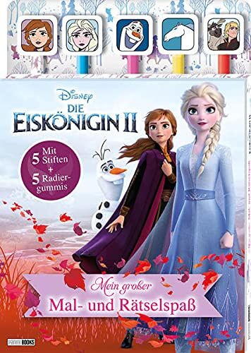Panini - Disney Die Eiskönigin 2: Mein großer Mal- und Rätselspaß: Rätselblock mit 5 Stiften und 5 Radiergummis - Preis vom 15.10.2026 23:06:25 h