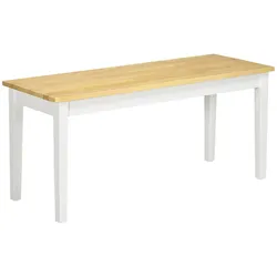 HOMCOM Sitzbank 2-Sitzer Essbank Holzbank, Küchenbank bis 220 kg belastbar