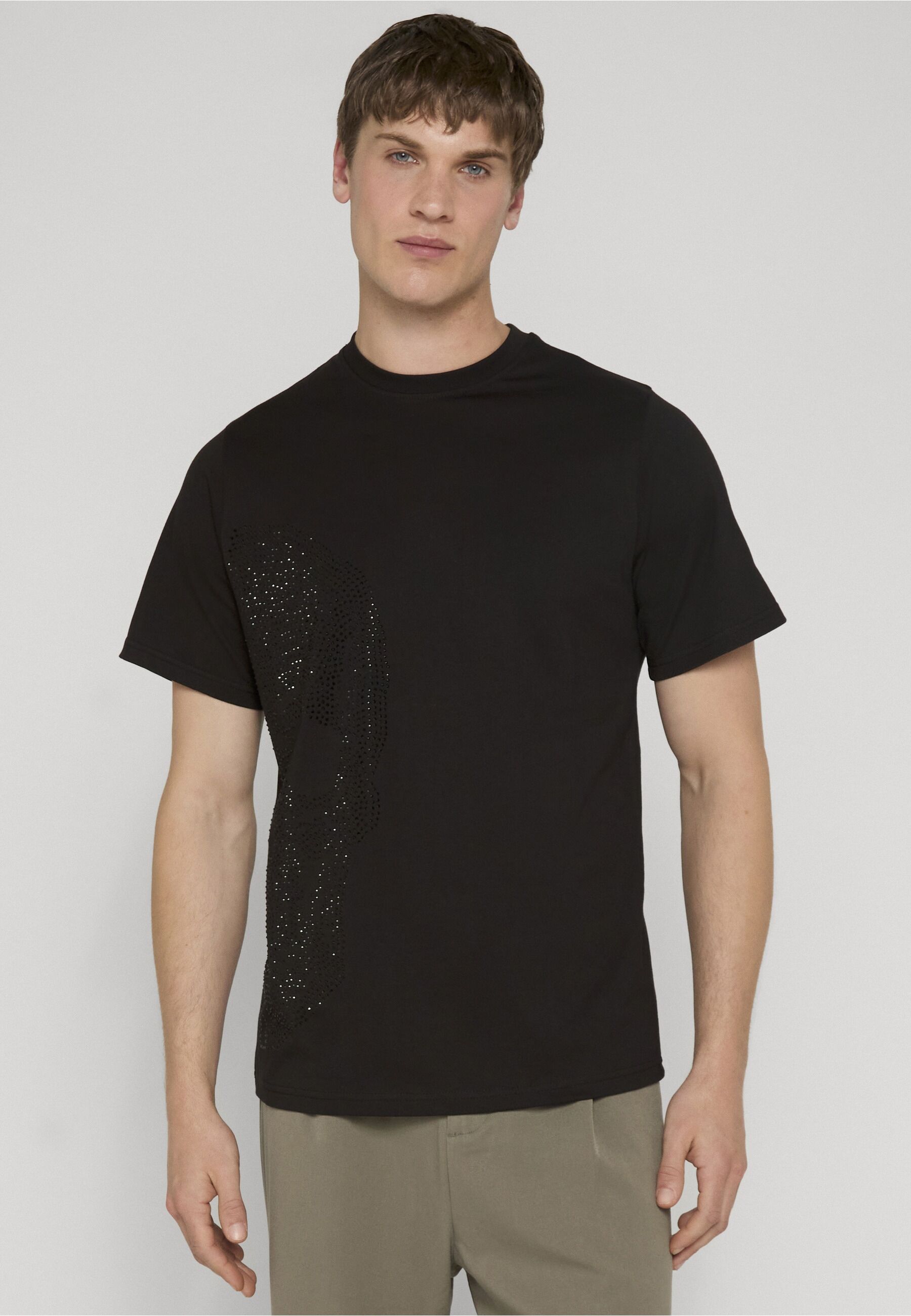 T-Shirt 2Y PREMIUM "2Y Premium Void Tee Slim Fit Tee", Herren, Gr. S, schwarz, 100% Baumwolle, bedruckt, slim fit, Rundhals, Shirts T-Shirt