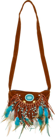 Tasche "Indianer", braun/blau