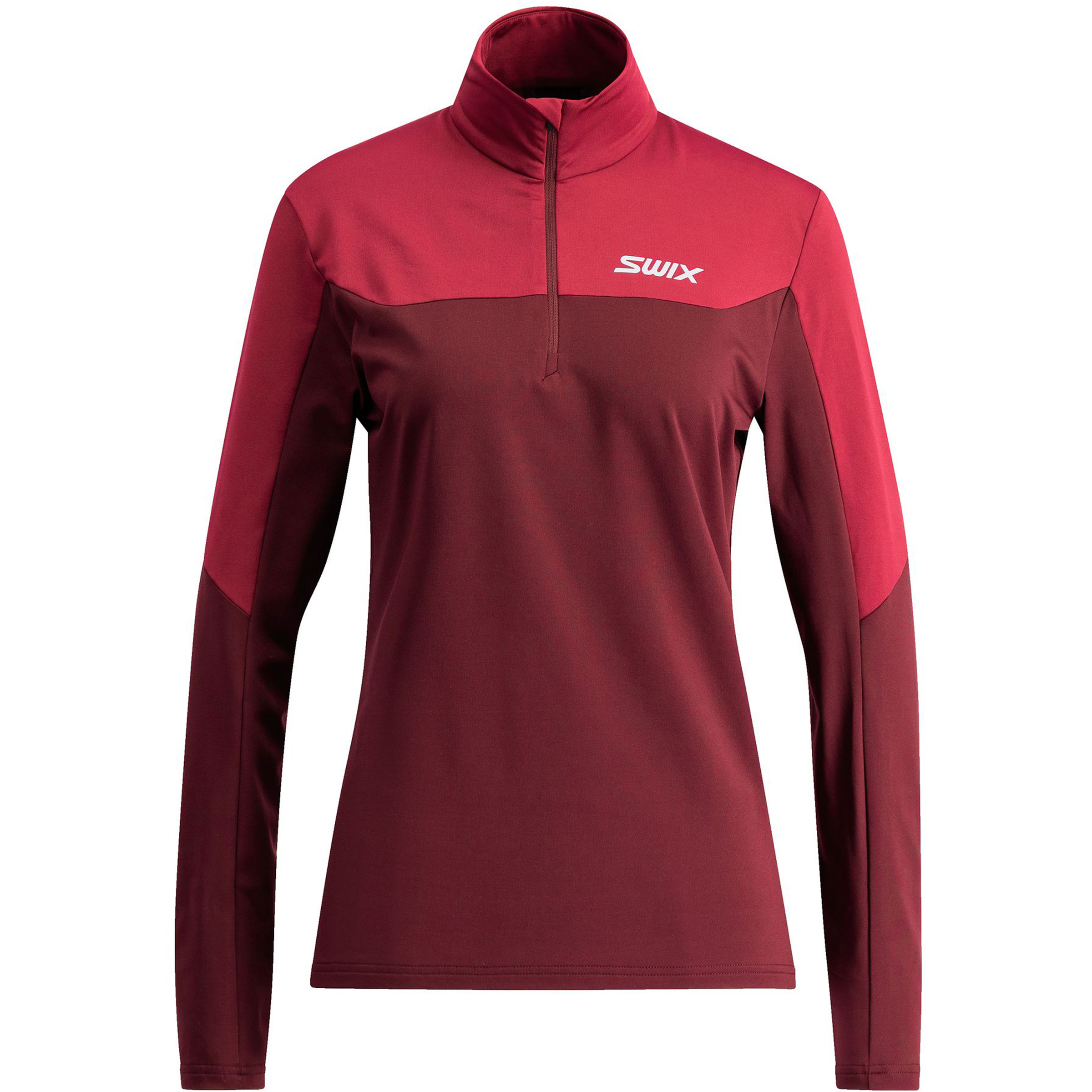 Swix Infinity Light Half Zip Damen Pullover rot Größe L Lifestyle Schnell trocknend