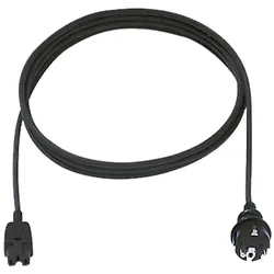 BACHMANN Heißgeräte-Zuleitung 10A/250V,2m,sw 372.184