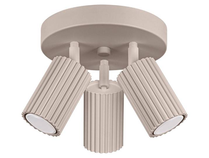 Plafonnier KARBON 3P taupe 3xGU10 10W aluminium 18x19.5x19.5cm Sollux Lighting