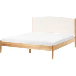 BETT mit Lattenrost 160/200 cm Hellbraun Clairac