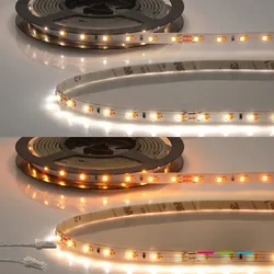 ISOLED LED CRI919/940 MiniAMP Flexband, 24V, 10W, weißdynamisch, beidseitiges Kabel mit male-Stecker, 250cm ISO-114634